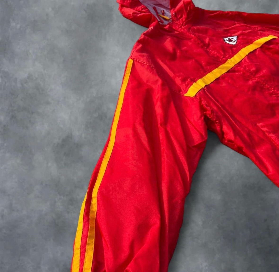 Vintage 1990's "Essex" Game Day Kansas City Chiefs Windbreaker Jacket (XL)