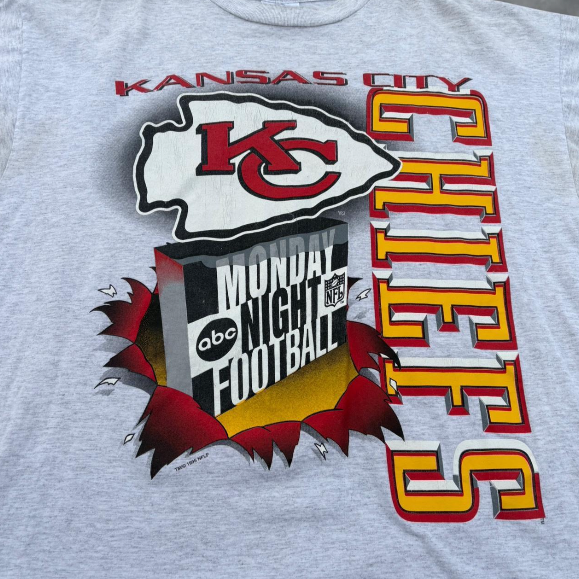 Vintage League Leader "Kansas City Chiefs" MNF Tee 1990's (L)