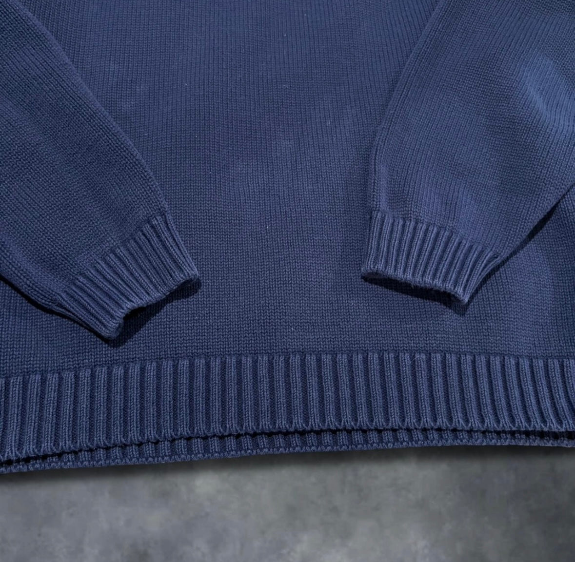 Vintage "Lands' End" Navy Sweater (14-16)