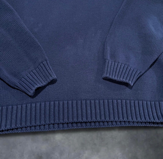 Vintage "Lands' End" Navy Sweater (14-16)