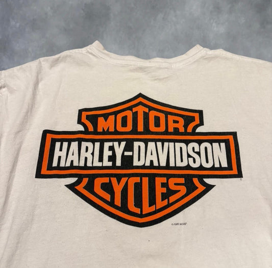 Vintage 1990's "Forged in Steel" Harley Davidson Tee (L)